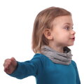 detský nákrčník sivý melír Jožánek, bavlnený, elastický, tunel