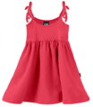 lososovo ružové dievčenské šaty Jožánek letné, na ramienka, jednofarebné