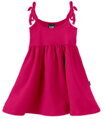 letné sýto ružové dievčenské šaty Jožánek jednofarebné, nariasené