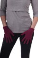 cyklaménové dámske bavlnené rukavice Jožánek, ochranné, jednofarebné