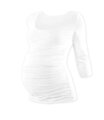 biele tehotenské tričko s 3/4 rukávom Johanka Jožánek, pružné