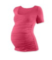 lososovo ružové tehotenské tričko Johanka Jožánek elastické s krátkym rukávom