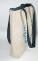 dámska taška cez plece z režného plátna s výšivkou z boku Hand Made Línia