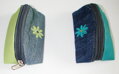 kľúčenky z recyklovanej rifloviny s koženkou z boku HAND MADE LÍNIA