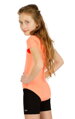 gymnastický detský dres s krátkym rukávom 5D238 Litex zo zadu