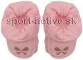 kojenecké ružové papučky Richelieu Motýľ 1034 s obrázkom
