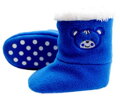 modré kojenecké papučky - čižmičky Rolničky 1075 Richelieu s obrázkom