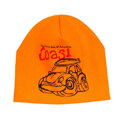 oranžová chlapčenská čiapka Coast 1241 Richelieu, jarná, jesenná, s autíčkom