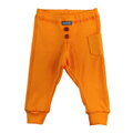 oranžové chlapčenské nohavice s patentom Robko 2219 Richelieu, bavlnené tepláky