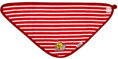 červený slintáčik - nákrčník Bimbo Richelieu 4018 na suchý zips