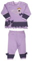dievčenská fialová súprava Paťa 1806 Richelieu, nohavice a tričko s dlhým rukávom