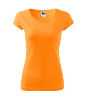 oranžové - mandarínkové dámske tričko s krátkym rukávom Pure 122 Malfini