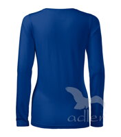 dámske kráľovské modré tričko Adler Slim 139 zo zadu, s dlhým rukávom