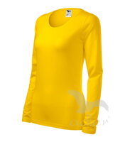 žlté dámske tričko s dlhým rukávom SLIM Adler 139