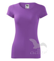fialové dámske tričko s krátkym rukávom Glance Adler 141, jednofarebné, bavlnené