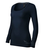 tmavomodré dámske tričko s dlhým rukávom Brave 156 Malfini Adler