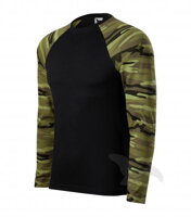 pánske army zelené tričko s dlhým rukávom Camouflage 166 Adler