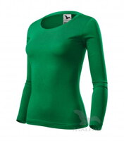 trávovo zelené dámske tričko s dlhým rukávom FIT-T 169 Adler Malfini