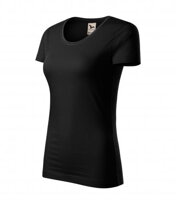 čierne dámske tričko z certifikovanej bavlny Origin 172 Malfini Adler s krátkym rukávom