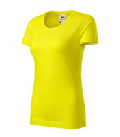 žlté - citrónové dámske tričko Native 174 Malfini Adler s krátkym ruávom