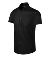 čierna pánska košeľa Flash 260 Malfini Premium s krátkym rukávom, jednofarebná