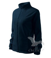 tmavomodrá dámska fleece mikina Adler 504 so stojačikom, na zips