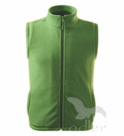 fleecova zelená vesta Adler Next 518 s vreckami