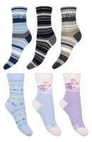 Detské a kojenecké, bavlnené, elastické ponožky na bežné nosenie a na šport
