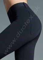 detail čiernych dámskych legín Spodnie-black Gatta
