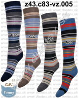 Detské ponožky a podkolienky - bavlnené, elastické, športové, jendofarebné, členkové 