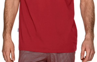 detail bordového pánskeho pyžama Maksim 2736 Taro s krátkym rukávom, kraťasmi
