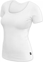 biele dámske tričko Brigita Jožánek s krátkym rukávom, basic, jednofarebné