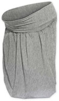 tehotenská sukňa sivý melír Sabina Jožánek nad kolená, bavlnená, balónová