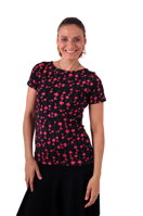 dámske tričko Lenka Jožánek so vzorom plameniaci, na kojenie, s krátkym rukávom