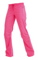 bedrové ružové dámske športové nohavice Litex 99570 s vreckami