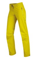 žltozelené bedrové dámske nohavice Litex 99570 športové, s vreckami na zips