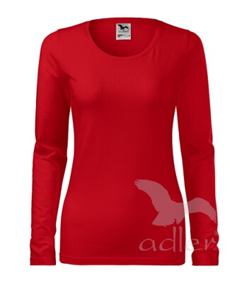 Malfini dámske tričko s dlhým rukávom SLIM V139 červené
