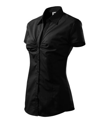 Malfini dámska blúzka / košeľa s krátkym rukávom Chic V214 čierna