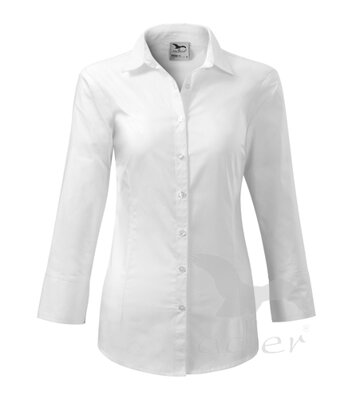 Malfini dámska blúzka - košeľa s 3/4 rukávom Style V218  biela