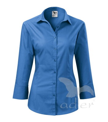 Adler dámska blúzka - košeľa s 3/4 rukávom Style V218 svetlomodrá