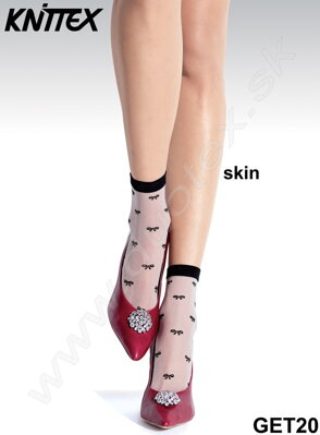 Knittex dámske jemné ponožky so vzorom Get20