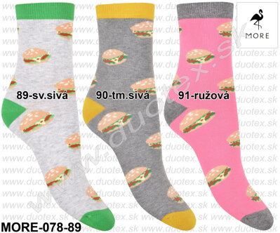 More dámske ponožky so vzorom 078-89