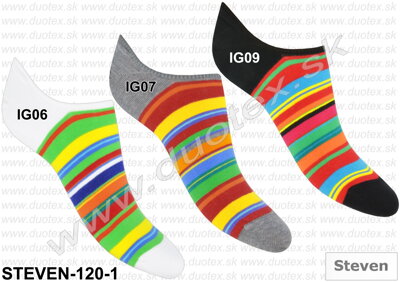 Steven dámske členkové ponožky so vzorom 120-1
