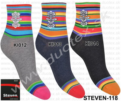 Steven dámske ponožky so vzorom 118D-012