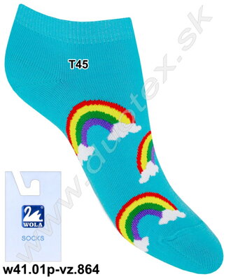Wola členkové ponožky so vzorom w41.01p-vz.864
