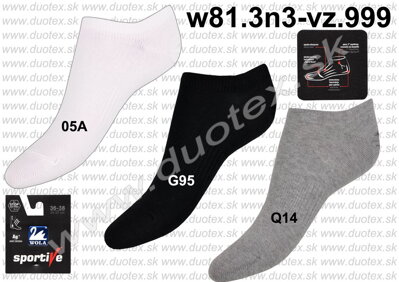 Wola dámske členkové ponožky so striebrom w81.3n3-vz.999