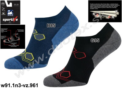 Wola členkové športové ponožky w91.1n3-vz.961