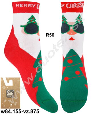 Wola dámske vianočné ponožky w84.155-vz.875