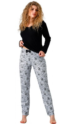 M-Max dámske pyžamo s dlhým rukávom Mariel1097