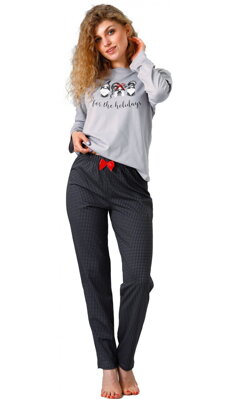 M-Max dámske pyžamo s dlhým rukávom Zara1119